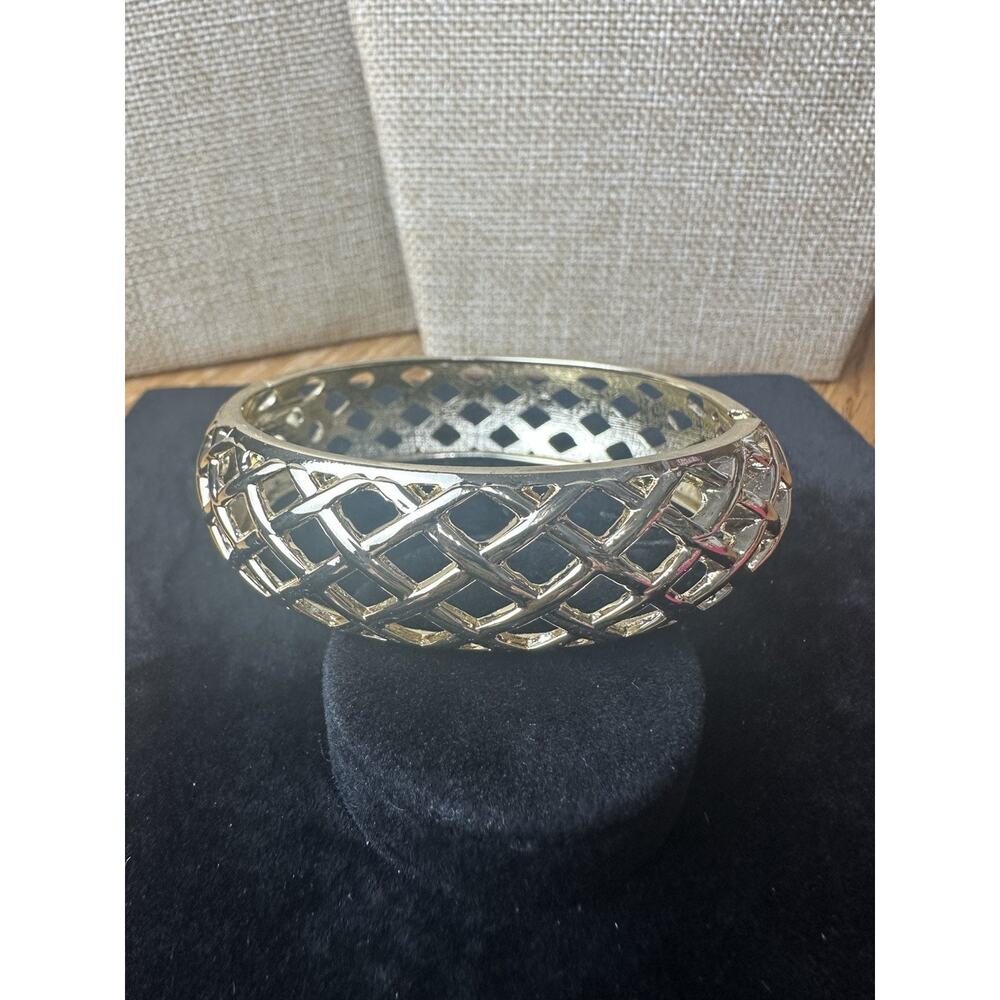 Sequin Nordstrom Multicolor Gold Tone Statement Enamel Bangle Bracelet # 334